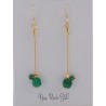 Boucles d'oreilles onyx vert | Madame Framboise