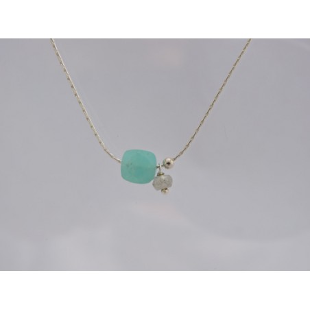 Collier en argent amazonite | Madame Framboise Collier en argent amazonite | Madame Framboise