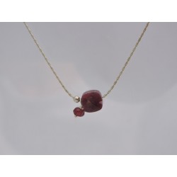 Collier en argent grenat | Madame Framboise