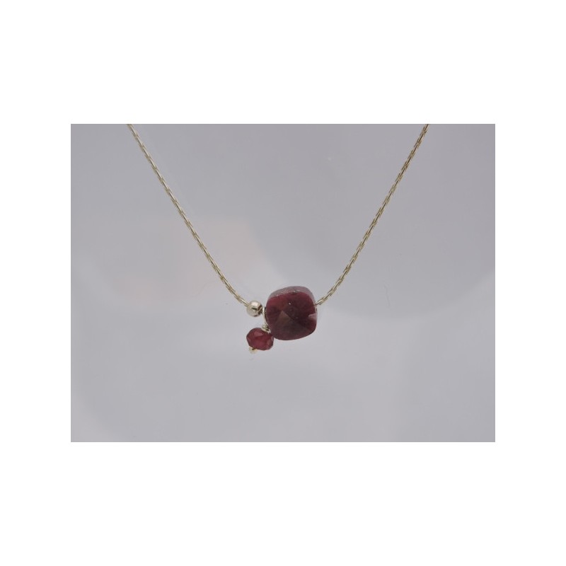 Collier en argent grenat | Madame Framboise