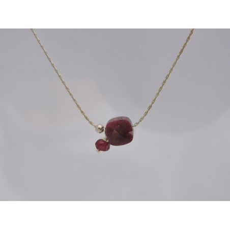 Collier en argent grenat | Madame Framboise Collier en argent grenat | Madame Framboise