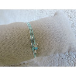 Bracelet cordon turquoise | Madame Framboise