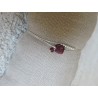Bracelet  argent grenat et rubis | Madame Framboise