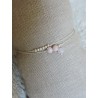 Bracelet argent rhodonite et opale | Madame Framboise