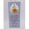 Amulette fantaisie argentée - Bouton d'or | Madame Framboise