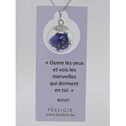 Fashion amulet - Cornflower | Madame Framboise