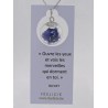 Fashion amulet - Cornflower | Madame Framboise