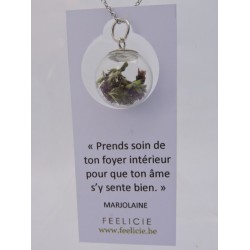 Amulette argentée - Marjolaine | Madame Framboise