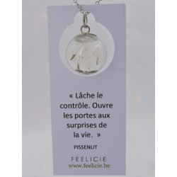 Amulette argentée - Pissenlit | Madame Framboise