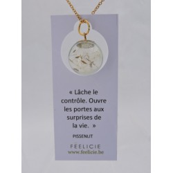 Amulette dorée - Pissenlit | Madame Framboise