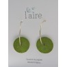 Boucles d'oreilles en papier vert - 04 | Madame Framboise