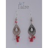 Boucles d'oreilles en papier fleuri - 02 | Madame Framboise