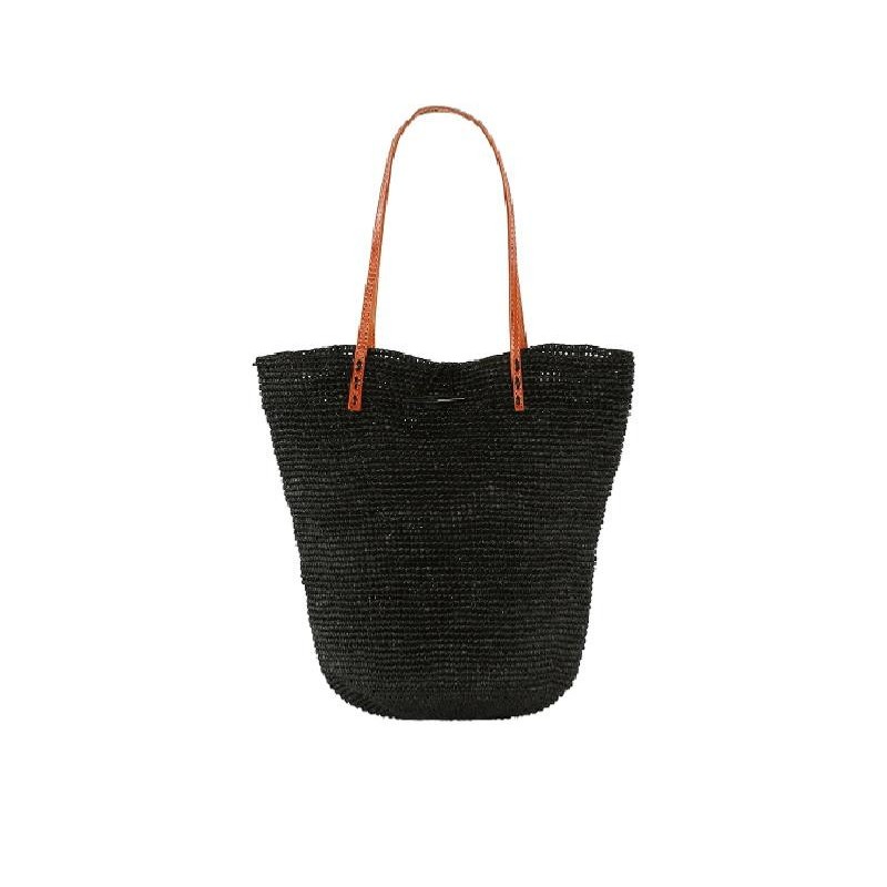 Sac raphia noir - Ilana | Madame Framboise