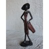 Petite statuette africaine "La dame au chapeau" | Madame Framboise