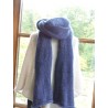 Grande écharpe bleue en laine | Madame Framboise