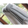 Grande écharpe grise en laine | Madame Framboise