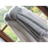 Large grey woollen scarf | Madame Framboise