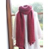 Large red woollen scarf | Madame Framboise