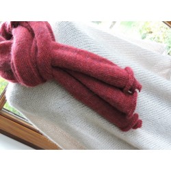 Grande écharpe rouge en laine | Madame Framboise