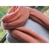 Large orange woollen scarf | Madame Framboise