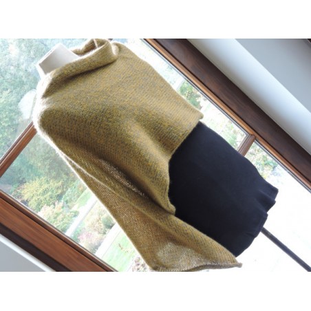 Poncho moutarde en laine | Madame Framboise Poncho moutarde en laine | Madame Framboise