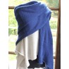 Large royal blue woollen scarf | Madame Framboise