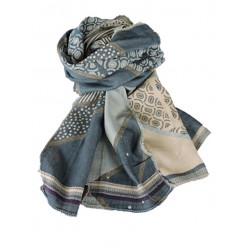 Organic green cotton scarf - Letol | Madame Framboise