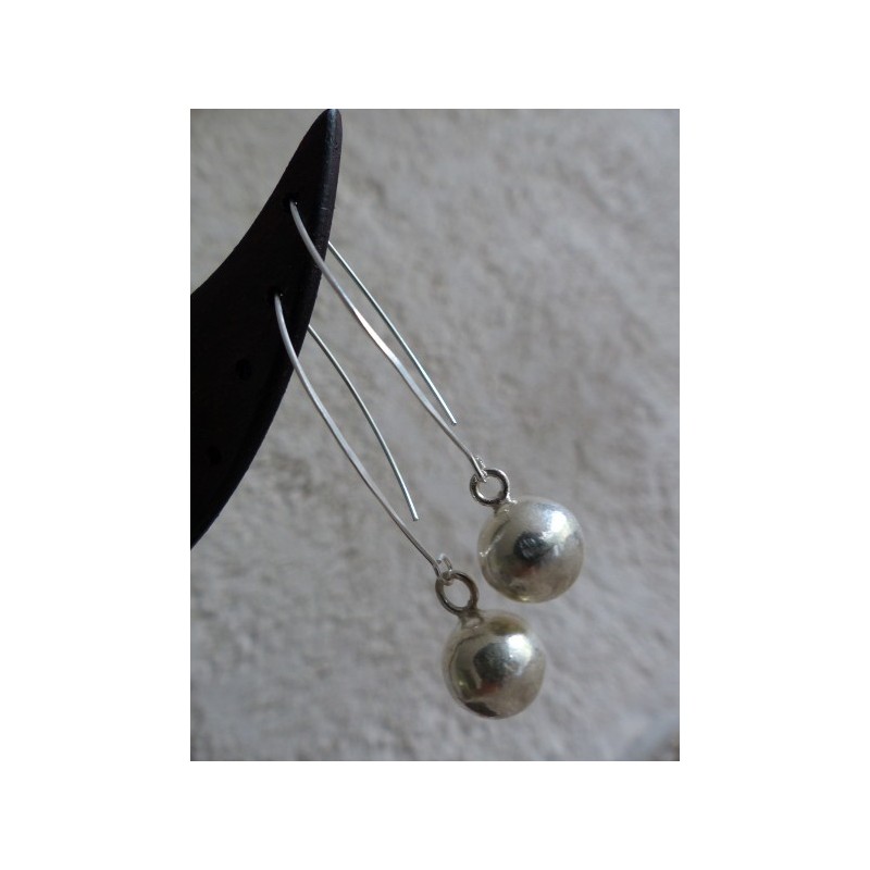 Boucles d'oreilles argent massif - Madame Framboise