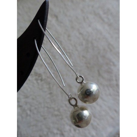 Boucles d'oreilles argent massif - Madame Framboise