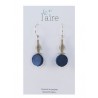 Boucles d'oreilles en papier bleu | Madame Framboise