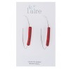 Boucles d'oreilles en papier fuchsia et gris | Madame Framboise