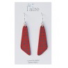 Boucles d'oreilles en papier fuchsia et gris | Madame Framboise