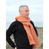 Large orange woollen scarf | Madame Framboise