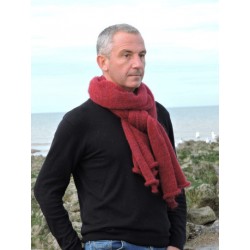 Grande écharpe rouge en laine | Madame Framboise