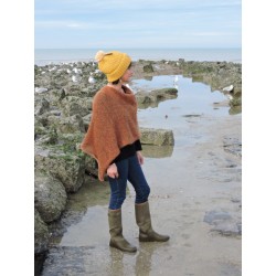 Woollen poncho - Autumn colours | Madame Framboise