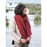 Large red woollen scarf | Madame Framboise