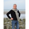 Large grey woollen scarf | Madame Framboise