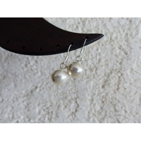 Boucles d'oreilles argent massif - Madame Framboise