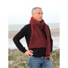 Grande écharpe bordeau en laine | Madame Framboise