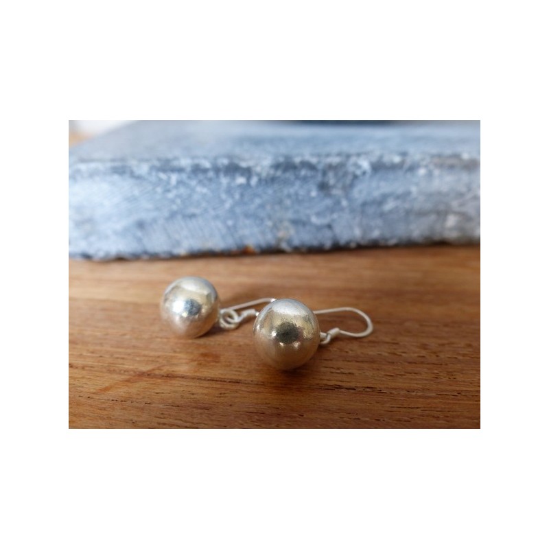 Boucles d'oreilles pendantes en argent sterling, nacre ou goutte d'ormeau de Bali - France