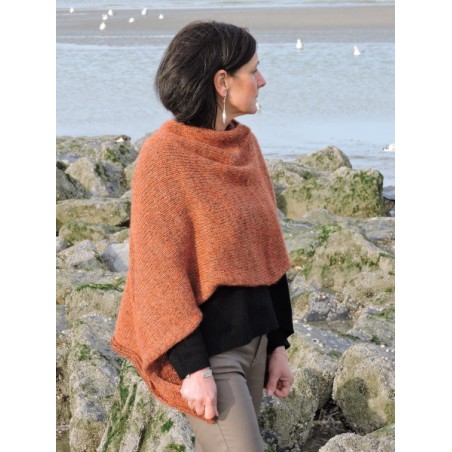 Poncho rouille en laine | Madame Framboise Poncho rouille en laine | Madame Framboise