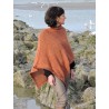 Rust woollen poncho | Madame Framboise