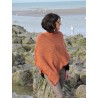 Poncho rouille en laine | Madame Framboise