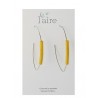 Boucles d'oreilles en papier jaune | Madame Framboise