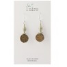 Boucles d'oreilles en papier kaki | Madame Framboise