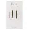Boucles d'oreilles en papier kaki | Madame Framboise