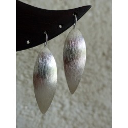 Boucles d'oreilles  "feuille de bambou" - Madame Framboise