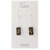 Boucles d'oreilles en papier kaki | Madame Framboise