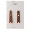 Boucles d'oreilles en papier savanne | Madame Framboise