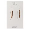 Boucles d'oreilles en papier savanne | Madame Framboise